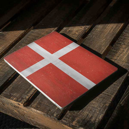 Denmark Flag Distressed Surface Laptop 3 13.5in Skin